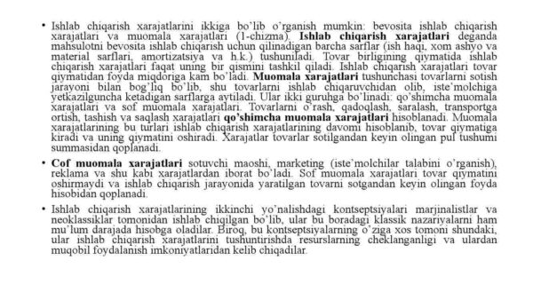 Korxona (firma) xarajatlari va foydasi - Image 4