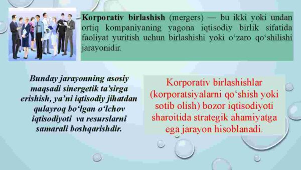 Korporativ birlashmalar va ularda korporativ boshqaruv mexanizmi - Image 2