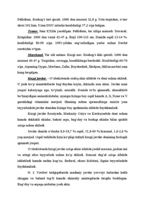 Kuzgi arpa, kuzgi javdar, tritikale (biologiyasi) - Image 4