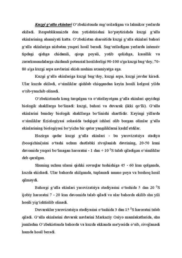 Kuzgi g'alla ekinlari (biologiyasi) - Image 2