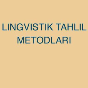 Lingvistik tahlil metodlari