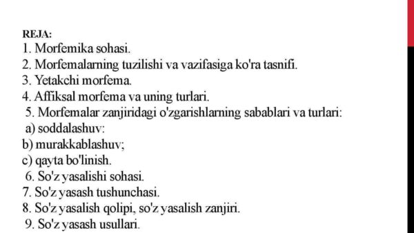 Morfemika.Morfema va uning turlari - Image 2