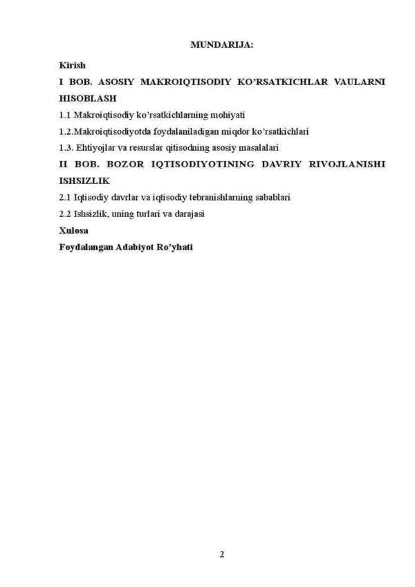 Makroiqtisodiyot uning maqsadlari va vazifalari - Image 2