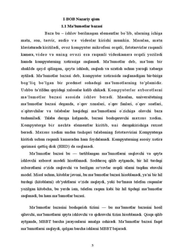 Ma'lumotlar bazasini loyihalash - Image 4