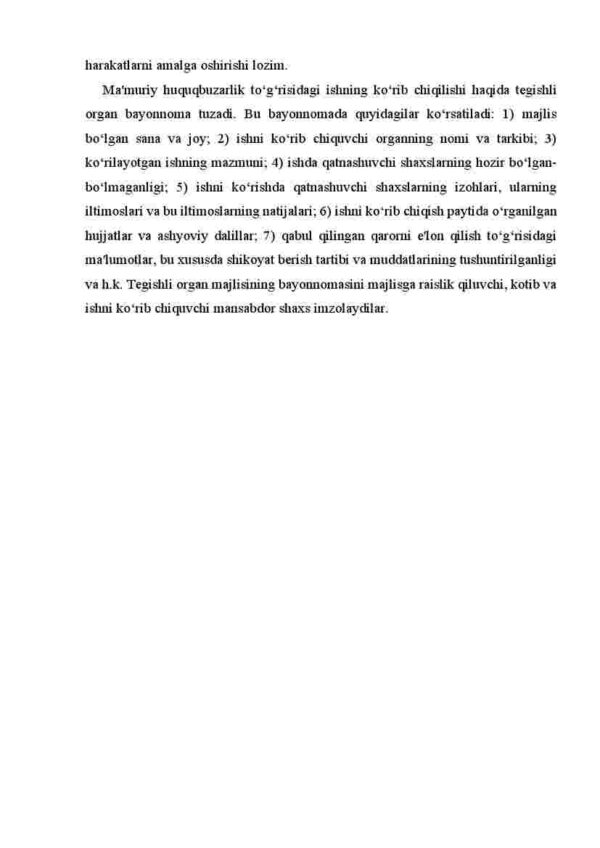 Ma'muriy huquqbuzarlik to‘g‘risidagi ishlarni ko‘rib chiqish tartibi - Image 3