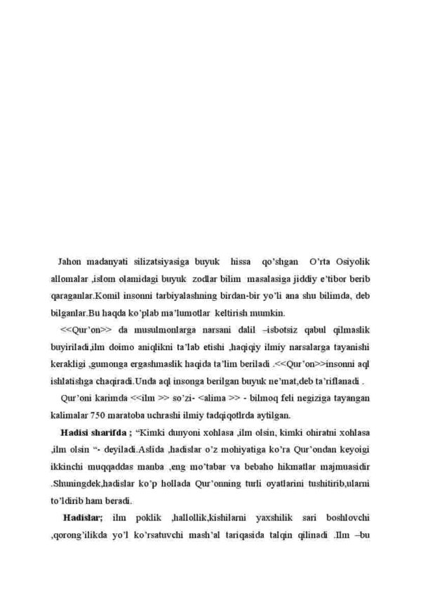 Ma'naviyat va ma'rifat. Bilim olish hamda kasb-hunar egallash –ma'naviy yuksaklik belgisi - Image 4
