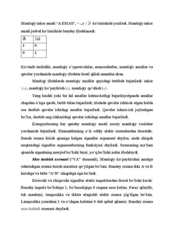 Mantiqiy amallar va elementlar - Image 3