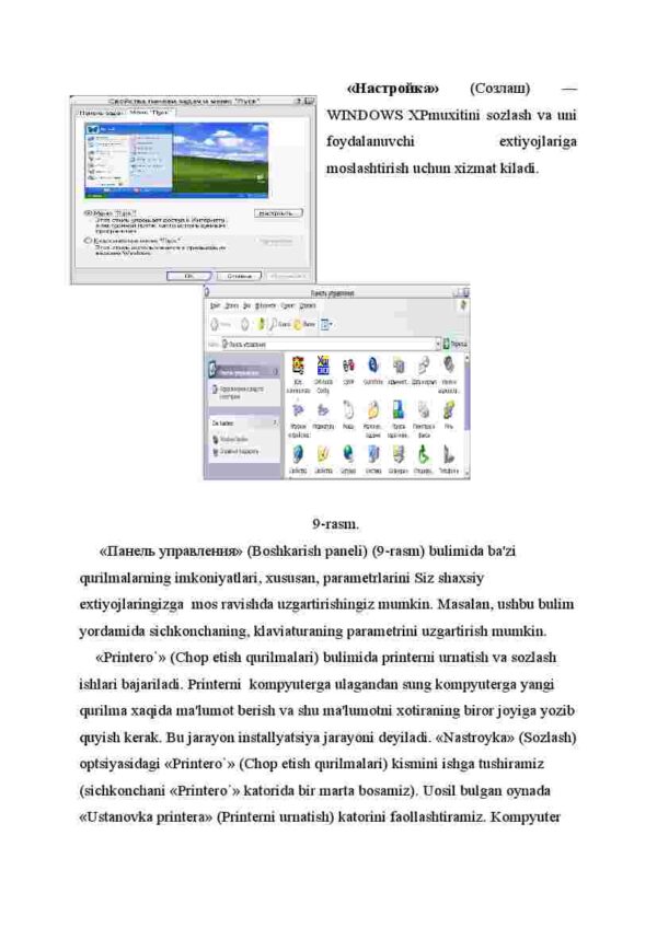 Masalalar panеli va bosh mеnyu bo'limlari - Image 3