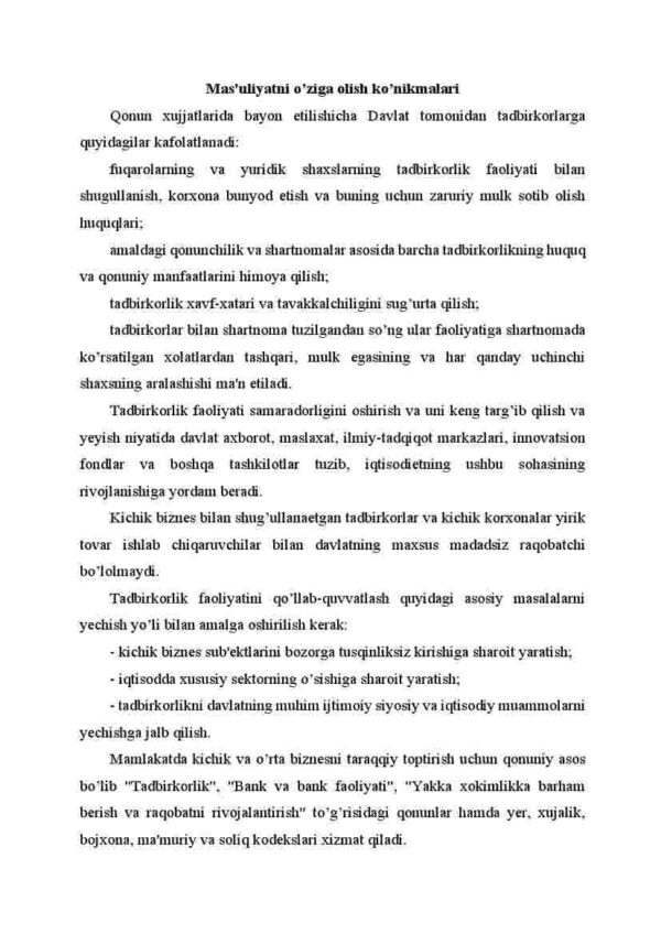 Mas'uliyatni o'ziga olish ko'nikmalari