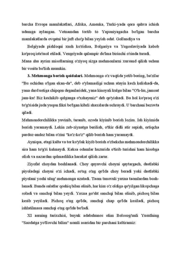 Mehmonga borish, mehmon kutish odobi - Image 4