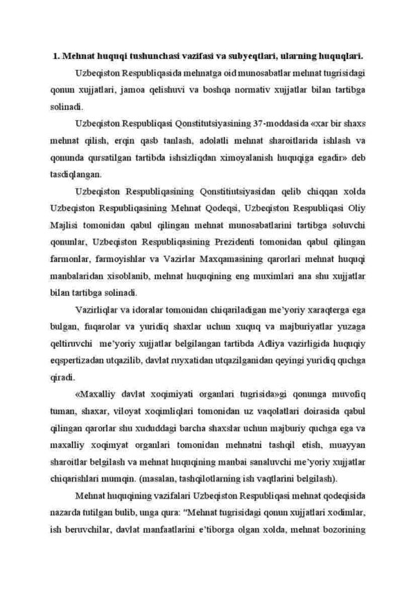 Mehnat huquqi asoslari - Image 2