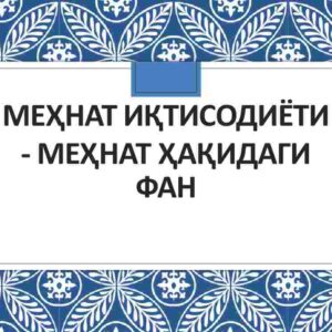 Mehnat iqtisodiyoti – mehnat haqidagi fan