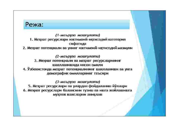 Mehnat resurslari va mehnat potentsiali - Image 2