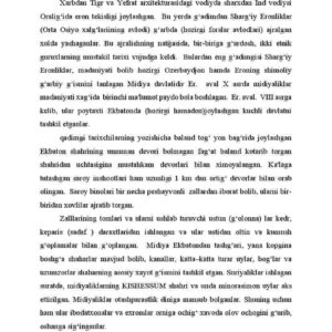 Midiya va Eron Axmoniylari davri arxitekturasi