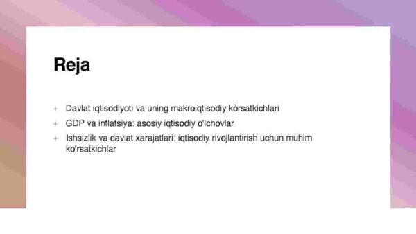 Milliy iqtisodiyot va uning makroiqtisodiy ko'rsatkichlari - Image 2