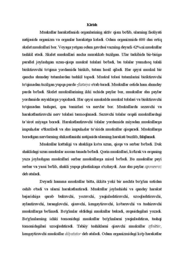 Muskul sistemasi uning tuzilishi va vazifalari - Image 2