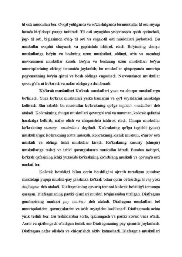 Muskul sistemasi uning tuzilishi va vazifalari - Image 4