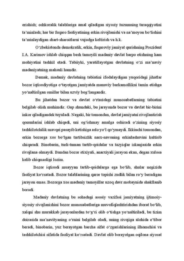 Mustaqillik sharоitida o'zbеk milliy madaniyatini rivоjlantirishning nazariy asоslari - Image 3