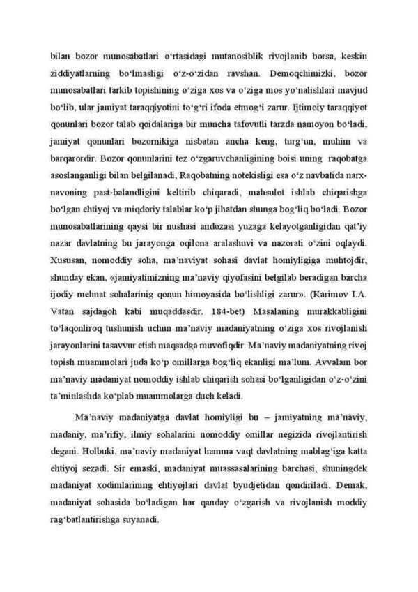 Mustaqillik sharоitida o'zbеk milliy madaniyatini rivоjlantirishning nazariy asоslari - Image 4