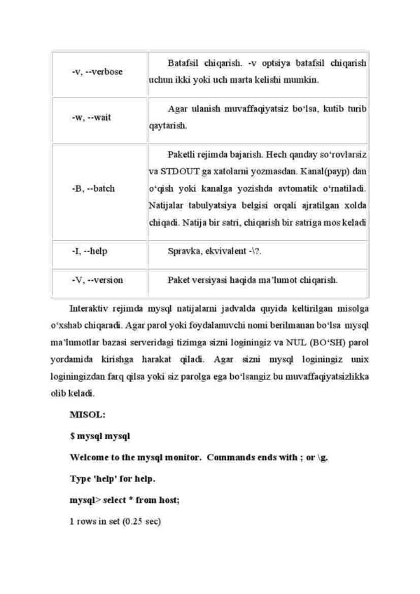MySQL pаketi kоmаndаlаri - Image 3