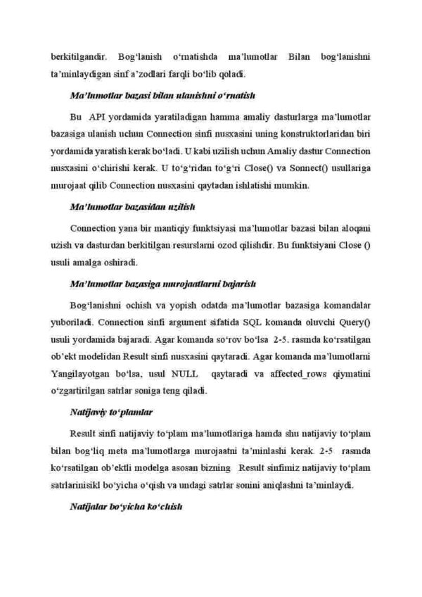 Mа'lumоtlаr bаzаlаrigа оb'ektgа-yo'nаltirilgаn murоjааt vа ODBC - Image 4