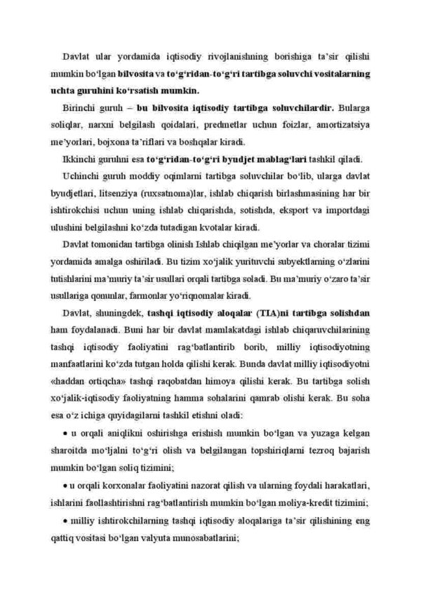 Narxni belgilashga davlatning aralashishi - Image 2