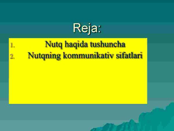 Nutq madaniyati. Nutqning kommunikativ sifatlari - Image 2