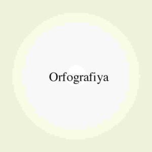 Orfografiya