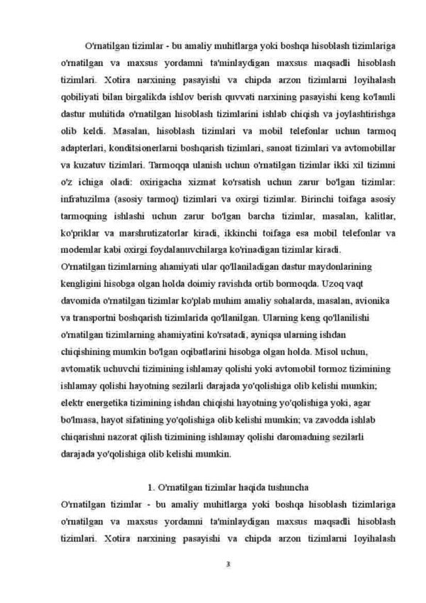 O'rnatilgan tizimlarning asosiy afzalliklari va kamchiliklari - Image 3