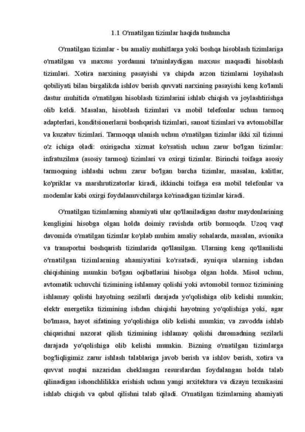 O'rnatilgan tizimlarning blok diagrammasi - Image 2
