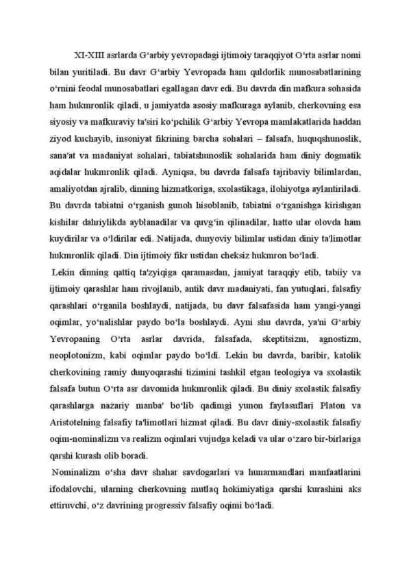 O'rta asrlar, uyg'onish, yangi davr falsafasi - Image 2