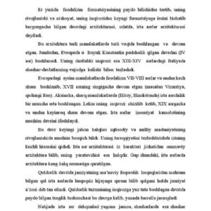 O'rta asrlar davri arxitekturasi