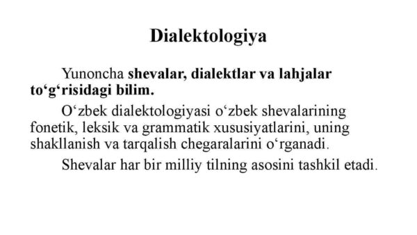 O'zbek dialektologiyasi fanining maqsad va vazifalari - Image 4