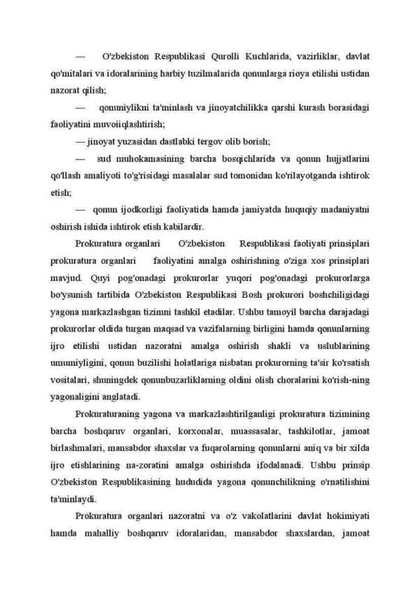 O'zbekiston Respublikasida prokuratura organlarining huquqiy asoslari - Image 3