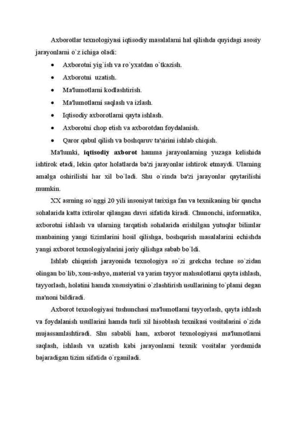 O'zbеkiston Rеspublikasida axborotlashgan jamiyatning shakllanishi, muammo va еchimlari - Image 4