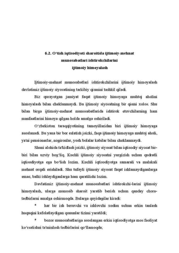 O'tish iqtisodiyoti sharoitida ijtimoiy-mehnat munosabatlari tizimini shakllantirish va boshqarish - Image 4