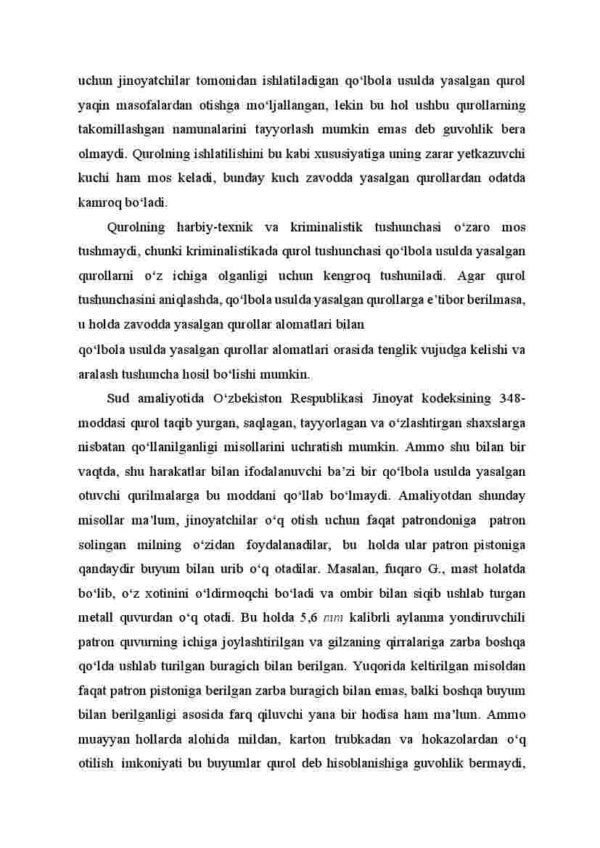 O'xshash bo'lmagan o'tochar qurollar tushunchasi va ularning tasniflanishi - Image 4