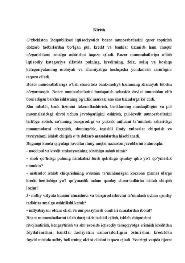 Pul, kredit va bank tizim - Image 3