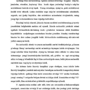 Qadimgi rim arxitekturasi