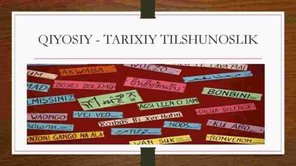 Qiyosiy-tarixiy tilshunoslik