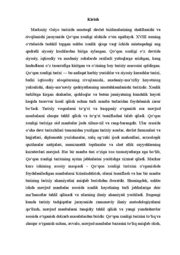 Qo'qon xonligi tarixiga doir manbalar tasnifi - Image 3