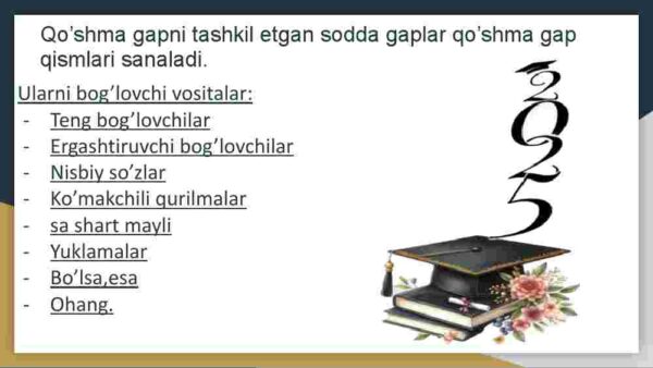 Qo'shma gaplar va uning turlari - Image 4