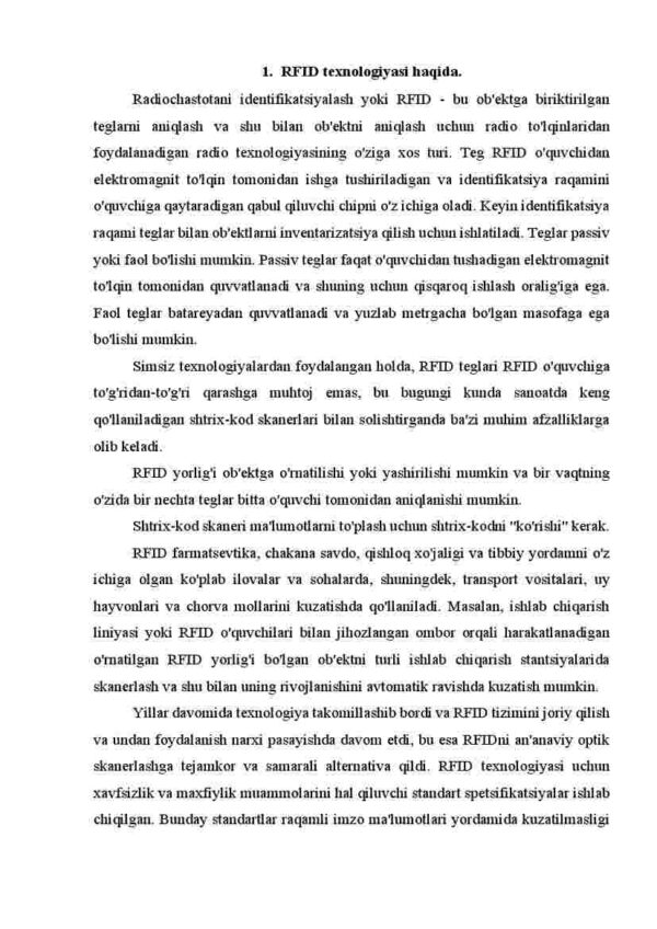 RFID texnologiyasining xavfsizlik aspektlari - Image 2
