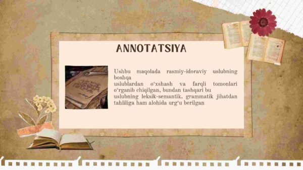 Rasmiy nutq uslubi va rasmiy ish yuritishning o'ziga xos tomonlari - Image 3