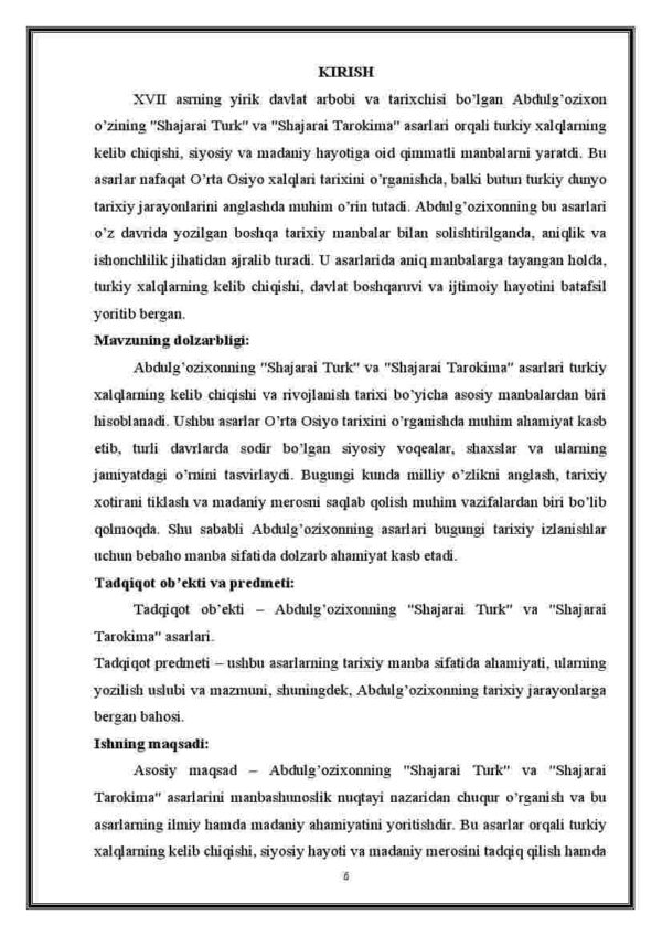 Abulg‘ozixon. "Shajarai turk" va "Shajarai tarokima" asari manba sifatida - Image 3