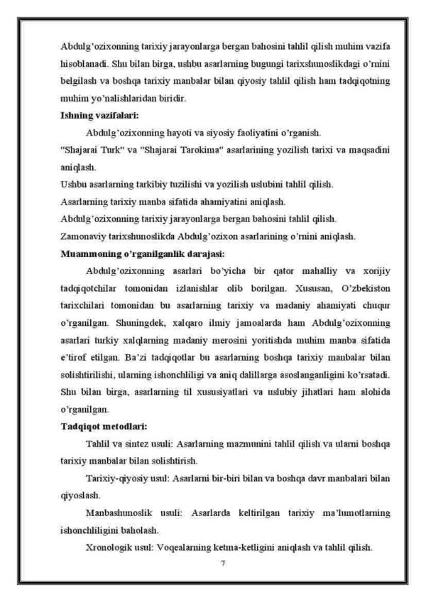 Abulg‘ozixon. "Shajarai turk" va "Shajarai tarokima" asari manba sifatida - Image 4