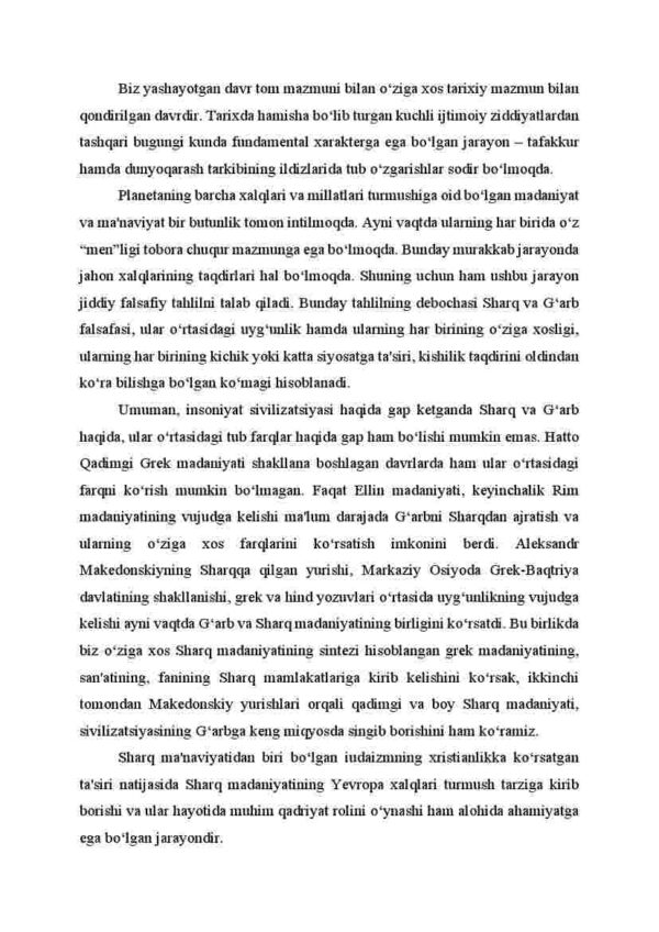 Sharq va G'arb falsafasiga kirish - Image 2