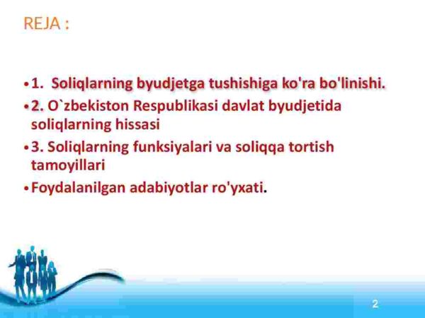 O'zbekiston Respublikasi soliq siyosatini takomillashtirish yo'llari - Image 2
