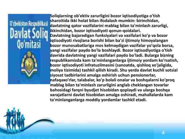 O'zbekiston Respublikasi soliq siyosatini takomillashtirish yo'llari - Image 4
