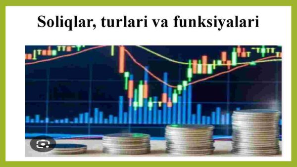 Soliqlar, turlari va funksiyalari